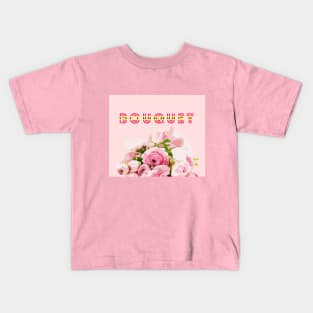 Floral Bouquet Watercolor Art Kids T-Shirt